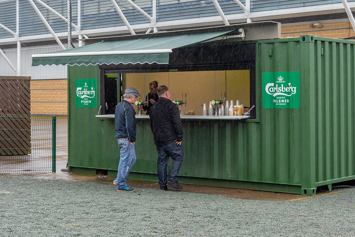 shipping container pop-up bar